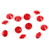 500pcs 8mm Pointed Acrylic Diamond Confetti for Wedding Party DIY Handmake (Red)