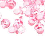 50pcs Acrylic Baby Pacifiers Baby Shower Decoration Table Scatter (Transparent Red) In Australia - Darrahopens