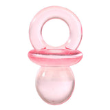 50pcs Acrylic Baby Pacifiers Baby Shower Decoration Table Scatter (Transparent Red)