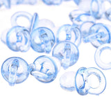 50pcs Acrylic Baby Pacifiers Baby Shower Decoration Table Scatter (Transparent Blue) In Australia - Darrahopens