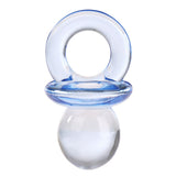 50pcs Acrylic Baby Pacifiers Baby Shower Decoration Table Scatter (Transparent Blue)