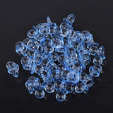 50pcs Acrylic Baby Pacifiers Baby Shower Decoration Table Scatter (Transparent Blue)