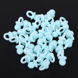 50pcs Acrylic Baby Pacifiers Baby Shower Decoration Table Scatter for Baby Girl Boy (Pink)
