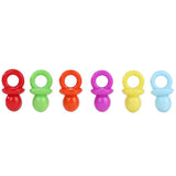 50pcs Acrylic Baby Pacifiers Baby Shower Decoration Table Scatter (Mixed Color)