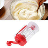 Hand held Manual Pancake Cupcake Batter Mixer Dispenser Blender Machine Baking Tool