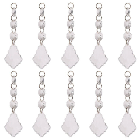 DIY Transparent Acrylic Ball Bead Hanging Pendant Decoration Ornament Accessory (A)