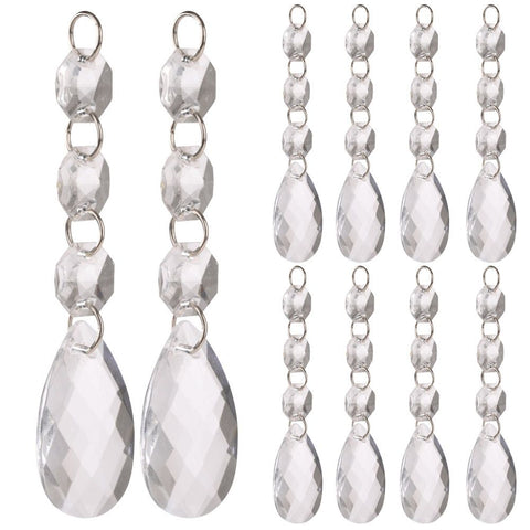 DIY Transparent Acrylic Ball Bead Hanging Pendant Decoration Ornament Accessory (D)