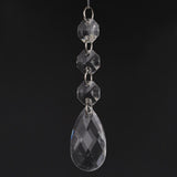 DIY Transparent Acrylic Ball Bead Hanging Pendant Decoration Ornament Accessory (D)