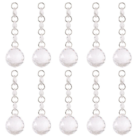 DIY Transparent Acrylic Ball Bead Hanging Pendant Decoration Ornament Accessory (E) In Australia - Darrahopens
