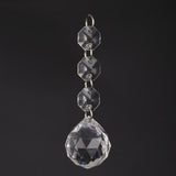 DIY Transparent Acrylic Ball Bead Hanging Pendant Decoration Ornament Accessory (E)