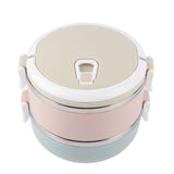 Portable Stainless Steel Lunch Box Container Bento Box Food Container (2 Layers 1400ml) In Australia - Darrahopens