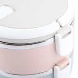 Portable Stainless Steel Lunch Box Container Bento Box Food Container (2 Layers 1400ml)