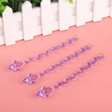 10Pcs lot 6+1 Acrylic Diamonds Wedding Decoration Crystal Gems Hangings Decor(A) In Australia - Darrahopens