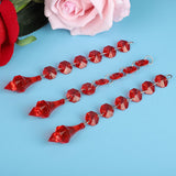 10Pcs lot 6+1 Acrylic Diamonds Wedding Decoration Crystal Gems Hangings Decor(B)
