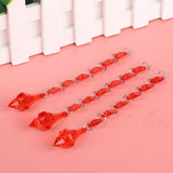 10Pcs lot 6+1 Acrylic Diamonds Wedding Decoration Crystal Gems Hangings Decor(B)
