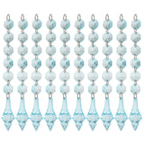 10Pcs lot 6+1 Acrylic Diamonds Wedding Decoration Crystal Gems Hangings Decor(C) In Australia - Darrahopens