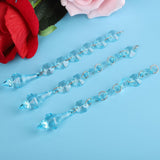 10Pcs lot 6+1 Acrylic Diamonds Wedding Decoration Crystal Gems Hangings Decor(C)