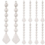 10Pcs lot 6+1 Acrylic Diamonds Wedding Decoration Crystal Gems Hangings Decor(E)