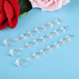 10Pcs lot 6+1 Acrylic Diamonds Wedding Decoration Crystal Gems Hangings Decor(F)