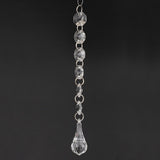 10Pcs lot 6+1 Acrylic Diamonds Wedding Decoration Crystal Gems Hangings Decor(F)