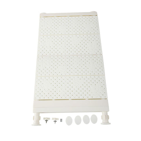 Upgraded Adjustable Storage Rack Space Saving Compartment Collecting Shelf White 53-90cm In Australia - Darrahopens