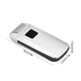 Dual Arc Touch Sensor USB Rechargeable Portable Electric Windproof Cigarette Lighter (Silver)