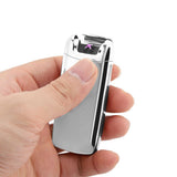 Dual Arc Touch Sensor USB Rechargeable Portable Electric Windproof Cigarette Lighter (Silver)