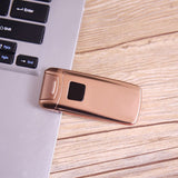 Dual Arc Touch Sensor USB Rechargeable Portable Electric Windproof Cigarette Lighter (Golden)