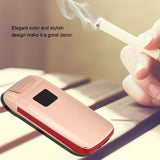 Dual Arc Touch Sensor USB Rechargeable Portable Electric Windproof Cigarette Lighter (Golden)