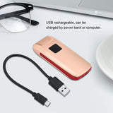 Dual Arc Touch Sensor USB Rechargeable Portable Electric Windproof Cigarette Lighter (Golden)