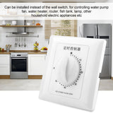 220V Water Pump Timer Mechanical Countdown Indoor Intelligent Time Switch Control
