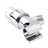 Chrome Plating 3-Way Shower Head Diverter Shower Arm Mounted Bracket Bathroom Accessories