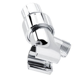 Chrome Plating 3-Way Shower Head Diverter Shower Arm Mounted Bracket Bathroom Accessories