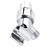 Chrome Plating 3-Way Shower Head Diverter Shower Arm Mounted Bracket Bathroom Accessories