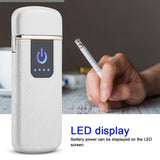 Rechargeable USB Windproof Flameless Electric Lighter Dual Arc Cigarette Sliver In Australia - Darrahopens