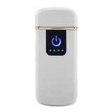 Rechargeable USB Windproof Flameless Electric Lighter Dual Arc Cigarette Sliver In Australia - Darrahopens