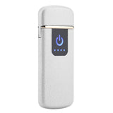 Rechargeable USB Windproof Flameless Electric Lighter Dual Arc Cigarette Sliver