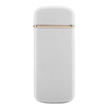 Rechargeable USB Windproof Flameless Electric Lighter Dual Arc Cigarette Sliver