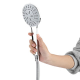 Chrome Plate High Pressure 3 Way Multi Setting Rainfall Style Dual Handheld Shower Head Combo