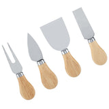 4PCS/Set Stainless Steel Cheese Knives Set Wooden Handle Cheese Cutting Knife Slicer Cutter Set In Australia - Darrahopens