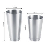 Stainless Steel Sturdy Durable Cocktail Cup Shaker Bar Home Kitchen Tool(Silver)