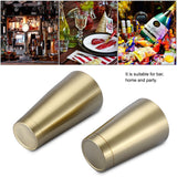 Stainless Steel Sturdy Durable Cocktail Cup Shaker Bar Home Kitchen Tool(Titanium Golden)