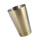 Stainless Steel Sturdy Durable Cocktail Cup Shaker Bar Home Kitchen Tool(Titanium Golden)