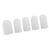 5pcs Silicone Finger Protector Thumbs Cover Fingertip Gloves for Heat Cooking Baking Barbecue B