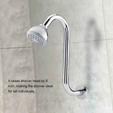Bathroom Accessory 8inch 201 Stainless Steel High Rise S-Curved Shower Extension Arm