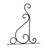 Iron Plant Hanger Wall Hanging Bracket Flower Hook for Home Garden Decoration 25*21cm(Black) In Australia - Darrahopens