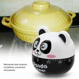 Mechanical Kitchen Timer Manual Animal Shape Counters for Cooking Timing Tool(Black)