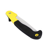 Multifunctional Folding Hand Saw Cutting Fruit Trees Pruning Trimming Gardening Tools(Yellow)