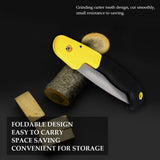 Multifunctional Folding Hand Saw Cutting Fruit Trees Pruning Trimming Gardening Tools(Yellow)