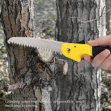 Multifunctional Folding Hand Saw Cutting Fruit Trees Pruning Trimming Gardening Tools(Yellow)